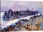 Colin Ruffell art print - New York & Manhattan Island poster
