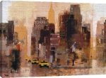 Colin Ruffell art print - New Yorker & Cabs poster