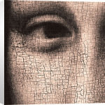 Leonardo da Vinci art print - Portrait Of Mona Lisa (Detail) poster
