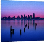 Philip James Corwin art print - Seattle Sunrise poster