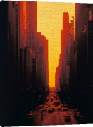 S.S. Yamamoto art print - Skyscrapers At Sunset poster