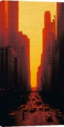 S.S. Yamamoto art print - Skyscrapers At Sunset poster