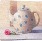 Peter McGowan art print - Teapot and Rose poster