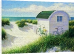Olivier Raab art print - Two Bicycles poster