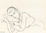Jeune fille avec tiare, 1936 art print