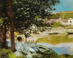 La Seine � Bannecourt, 1868 art print