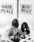 John Lennon and his wife Yoko Ono giclee art print