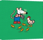 Lucy Cousins art print - Maisy the Farmer poster