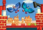 Pigeons above Pigeon Street art print