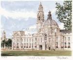 Cardiff City Hall - landscape view art print