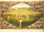 English and Australian Cricketers art print