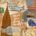 Destination, New York art print