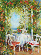 Tea With Kitty art print