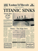 Titanic Sinks art print