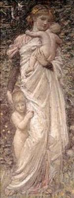 Motherhood art print by Albert Moore