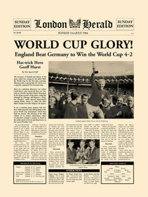 1966 World Cup art print by Anonymous