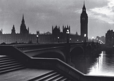 Bridge with Big Ben art print by Anonymous