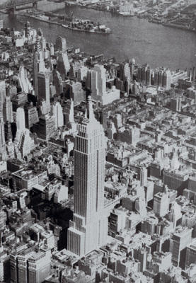 Manhattan Skyline art print by Anonymous