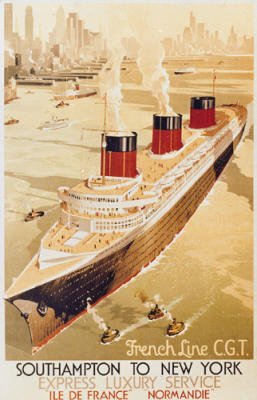 Southampton to NY art print by Anonymous