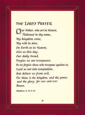 The Lord's Prayer art print by Anonymous