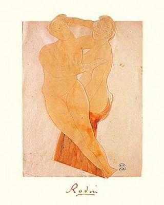 Deux Femmes Enlacees art print by Auguste Rodin