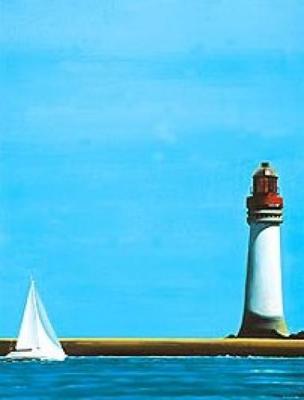 To the lighthouse art print by Barbara James