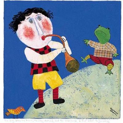The Boy Blew his Horn art print by Barbara Olsen