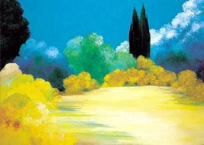 Jardin d'Ete art print by Bernard Payet