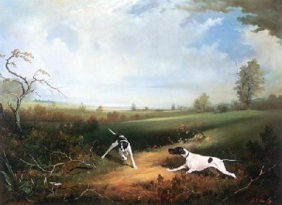 Pointers In A Landscape 1981 art print by Bernard de Claviere