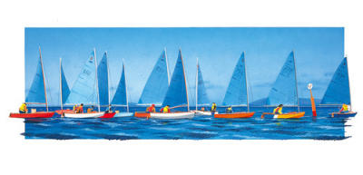 First to the Mark art print by Bernie Walsh