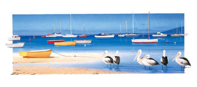 Let's Have a Paddle art print by Bernie Walsh