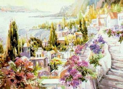 Mediterranean Morning art print by Betty Carr