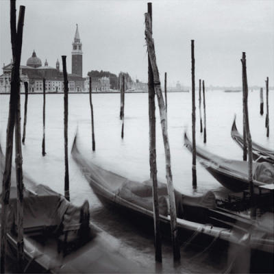 Venetian Gondolas II art print by Bill Philip