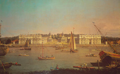 Greenwich from the Isle of Dogs art print by Canaletto