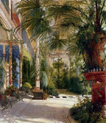 The Palm House art print by Carl Blechen