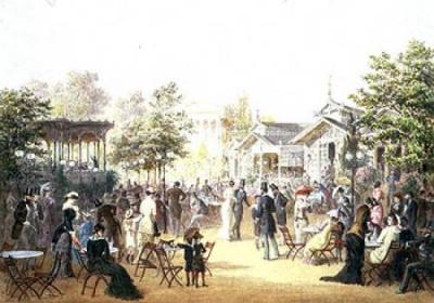 The Volksgarten, Vienna art print by Carl Goebel
