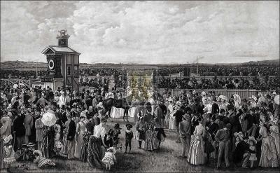 The derby day at Flemington art print by Carl Kahler