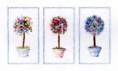 Three Topiaries art print by Carolyn Bucha