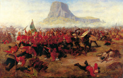 The Battle of Isandhlwana art print by Charles Edwin Fripp