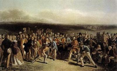 The Golfers art print by Charles Lees