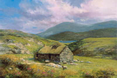 Cottage near Conor Pass art print by Clive Madgwick