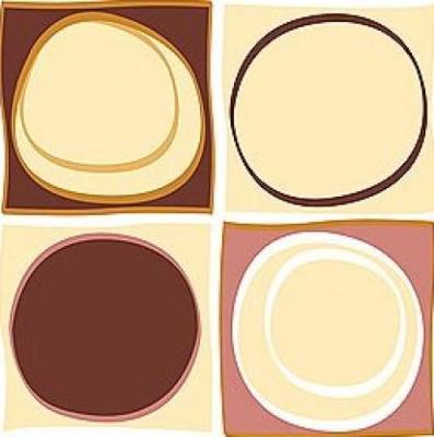 Round in circles I art print by Duplock