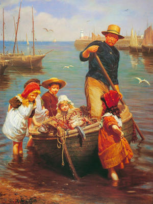 Monsters of the Deep art print by Edwin Thomas Roberts