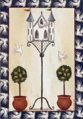 Birdhouse I art print by Emma Stubbs Hunk