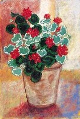 Geranium art print by Esther Wragg