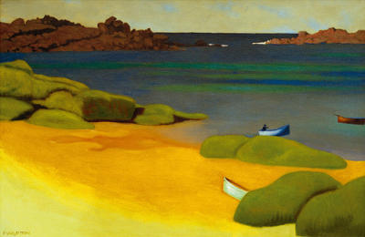 The Bay of Tregastel art print by Felix Edouard Vallotton