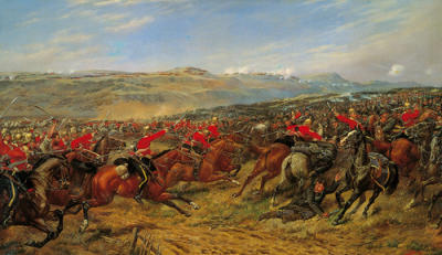 Charge of the Heavy Brigade art print by G.D. Giles