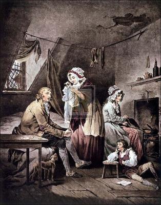 Effects of extravangance & idleness art print by George Morland