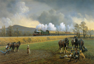Great Western Near South Brent, 1913 art print by Gerald Broom
