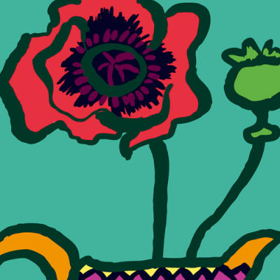 Poppy art print by Gerry Baptist